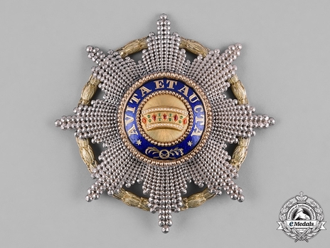 Order of the Iron Crown,Type III, Military Division, I Class Breast Star Obverse