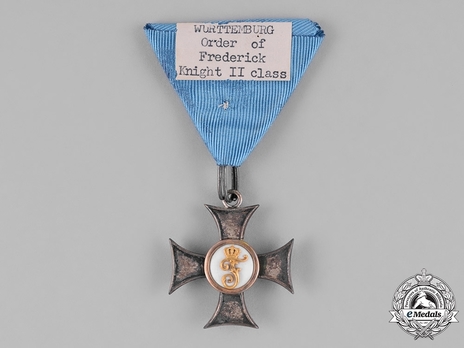 Friedrich Order, Type II, Civil Division, II Class Knight (in gold) Reverse