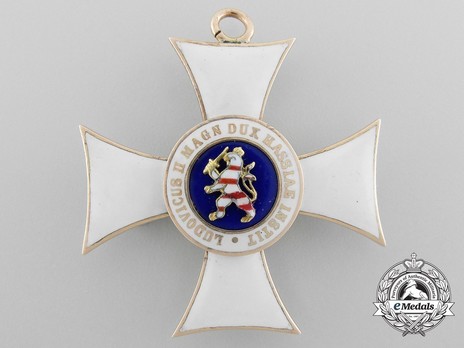 Order of Philip the Magnanimous, Type II, I Class Knight's Cross (in gold) Reverse