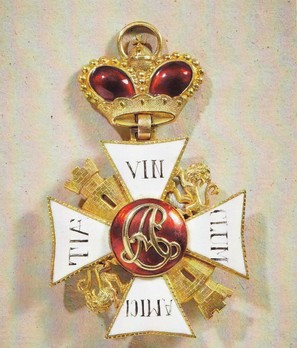 Order "de Parfaite Amitié", Cross for Men (1806-1927 version) Obverse