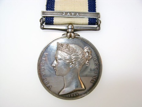 Silver Medal (with "JAVA" clasp) Obverse