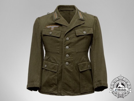 German Army Tropical Field Tunic Without Pleats (EM version) Obverse