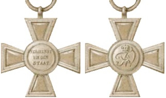 General Honour Medal, Type II, I Class Cross Obverse & Reverse