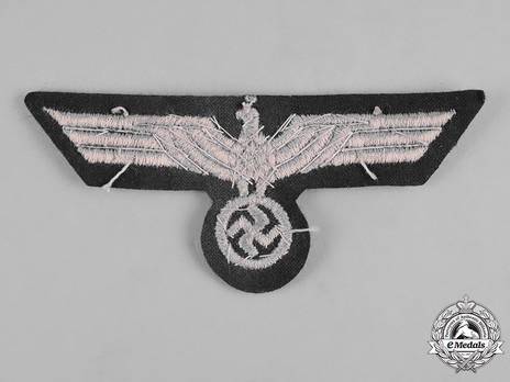 German Army Officer's Breast Eagle (Machine-Woven) Reverse