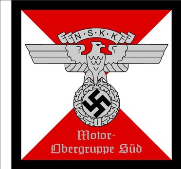 NSKK Motorobergruppe Commander Flag Obverse