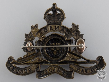 67th Overseas Field Battery Other Ranks Cap Badge Reverse