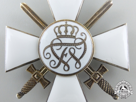 Order of the Red Eagle, Type V, Military Division, II Class Cross (in silver gilt) Reverse