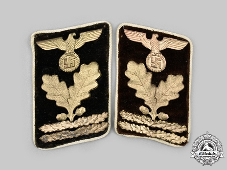 NSDAP Haupt-Bereichsleiter Type IV Kreis Level Collar Tabs Obverse