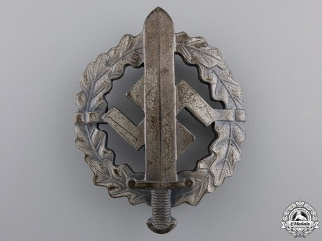 SA Sports Badge, Type III, in Silver Obverse