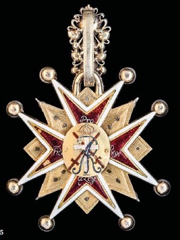 Order of the White Eagle, Cross (with diamonds, 1709-1764) Reverse 