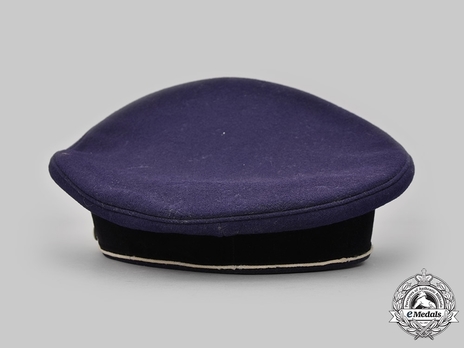 Reichsbahn Bahnpolizei/Bahnschutz Officer Visor Cap (Blue version) Back