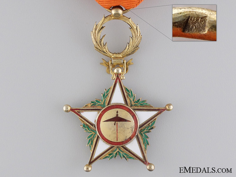 Order of Ouissan Alaouite, Type I, IV Class Officer Reverse