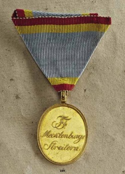 Military Merit Medal, in Gold Reverse
