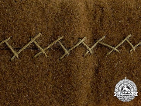 German Army Feldgendarmerie Cuff Title Reverse Detail