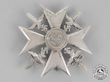 Spanish Cross in Silver with Swords Obverse