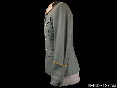 German Army Cavalry Officer's Piped Field Tunic Left Side