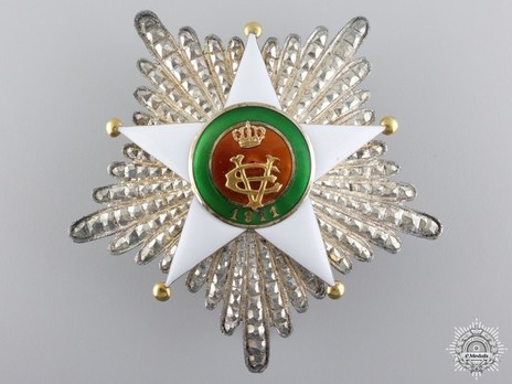 Order of the Colonial Star of Italy, Grand Cross Breast Star Obverse