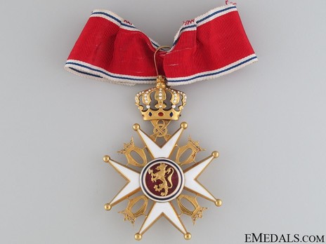 Order of St. Olav, II Class Commander, Civil Division Obverse