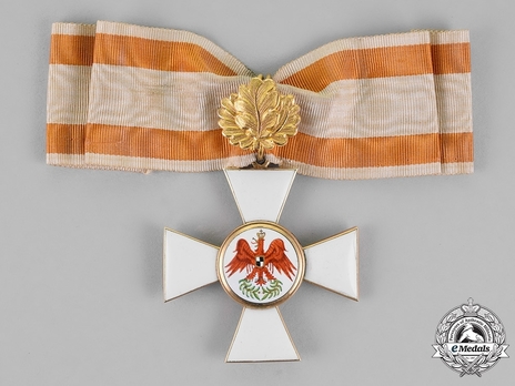 Order of the Red Eagle, Type V, Civil Division, II Class Cross (with oak leaves, in gold) Obverse