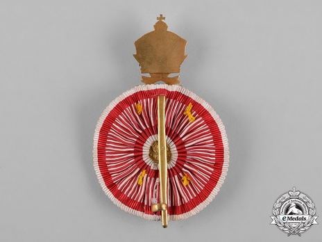 Order of Franz Joseph, Type II, Military Division, Officer (with ribbon rosette) Reverse