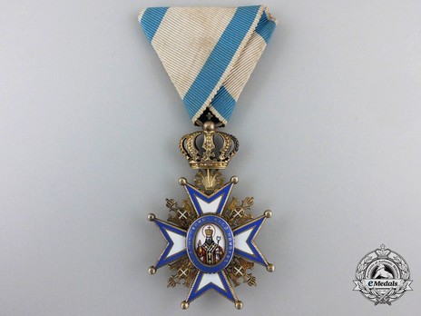 Order of Saint Sava, Type II, IV Class Obverse