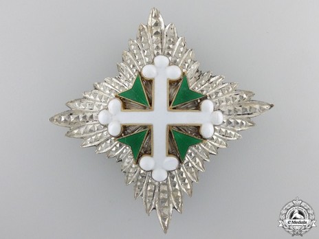 Order of St Maurice and St. Lazarus, Grand Officer's Cross Breast Star (in silver and silver-gilt) Obverse