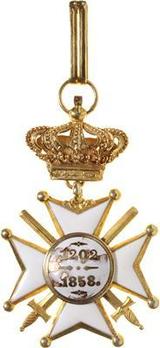 Order of Civil and Military Merit of Adolph, Grand Cross, in Gold (Military Division) Reverse