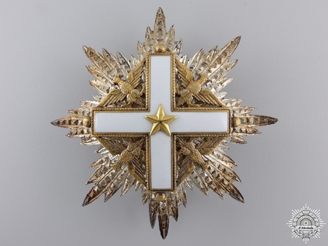 Order of Merit of the Italian Republic, Type I, Grand Officer Breast Star Obverse