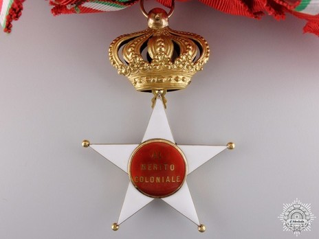 Order of the Colonial Star of Italy, Grand Cross Reverse