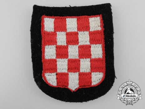 Waffen-SS Croatian Volunteer Arm Shield (1st pattern) Obverse