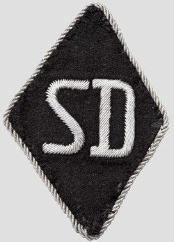 Allgemeine SS Sicherheitsdienst (SD) Trade Insignia (Officer version) Obverse