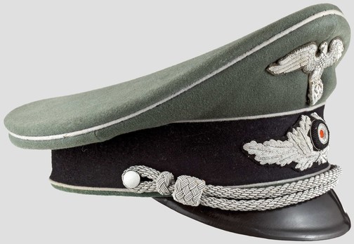 Diplomatic Corps Officials Field-Grey & Silver Visor Cap Right