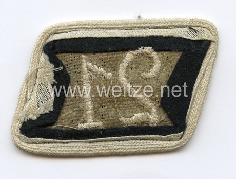 Allgemeine SS 21st Standarte Unit Collar Tab Reverse