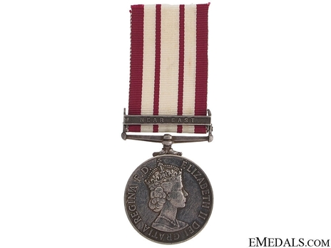 Silver Medal (with “NEAR EAST" clasp) (1953-1962) Obverse