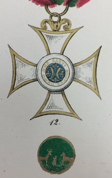Order of Saint Hubert, Grand Cross Obverse with Reverse Medallion