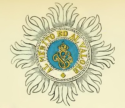 Military Order of Savoy, Type I, Grand Cross Breast Star Obverse
