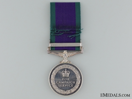 Silver Medal (with "NORTHERN IRELAND" clasp) Reverse