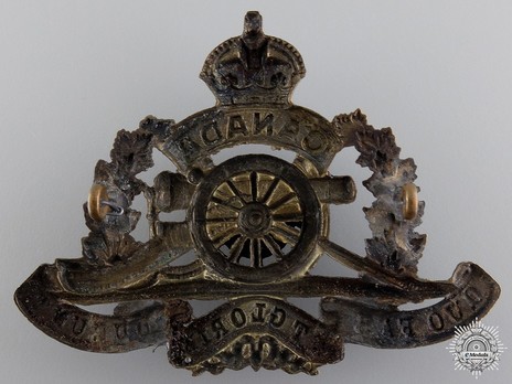 50th Overseas Field Battery Other Ranks Cap Badge Reverse