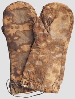 Waffen-SS Camouflage Mittens Autumn Oak Leaf pattern Obverse