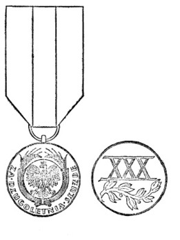 Long Service Medal, I Class Obverse and Reverse