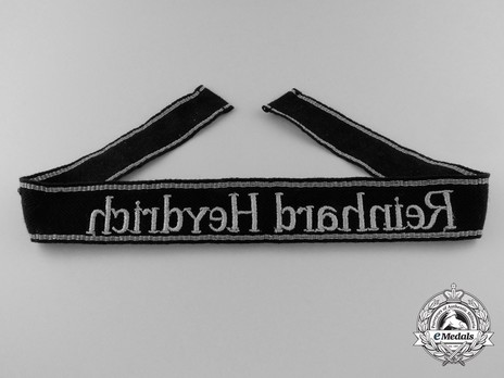 Waffen-SS Reinhard Heydrich NCO/EM's Cuff Title (RZM machine-embroidered version) Reverse