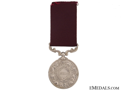Silver Medal (with King George V Kaisar-I-Hind effigy) Reverse