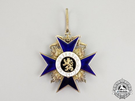 Order of Military Merit, Military Division, I Class Cross (without crown) Reverse