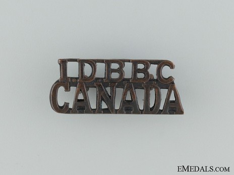 British Columbia 1st Depot Battalion Other Ranks Shoulder Title Obverse