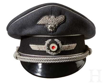 RLB Post-1938 Officer's Visor Cap Front