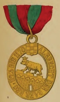 Order of Albert the Bear, Grand Cross (in gold) Reverse
