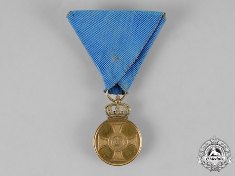 Order of the Crown, Civil Division, Type II, Gold Medal (1888-1916) Obverse