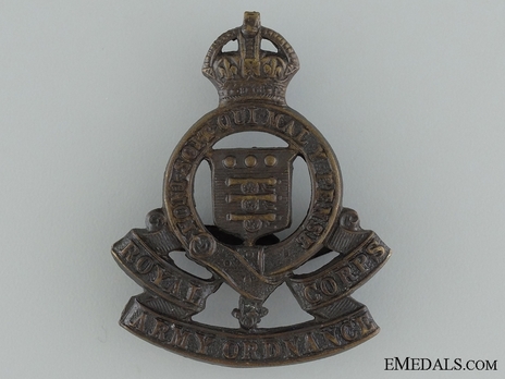 Ordnance Corps Other Other Ranks Cap Badge Obverse