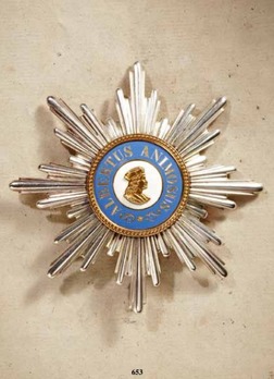 Albert Order, Type II, Civil Division, Grand Cross Breast Star (in gold) Obverse