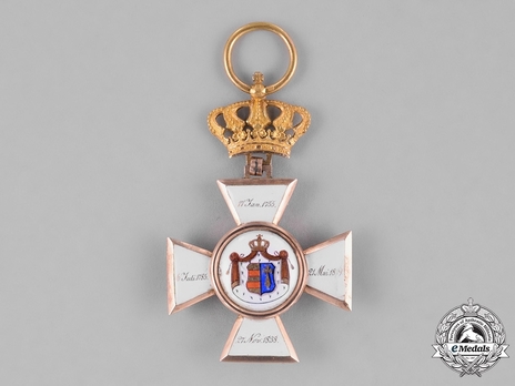 House Order of Duke Peter Friedrich Ludwig, Civil Division, I Class Knight (in gold) Reverse